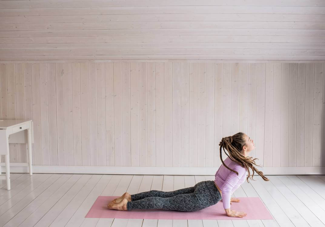 upward dog yoga pose